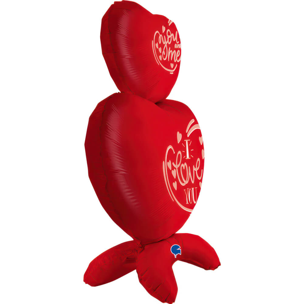 Fóliový balonek Samostojící srdce I love you 97 cm