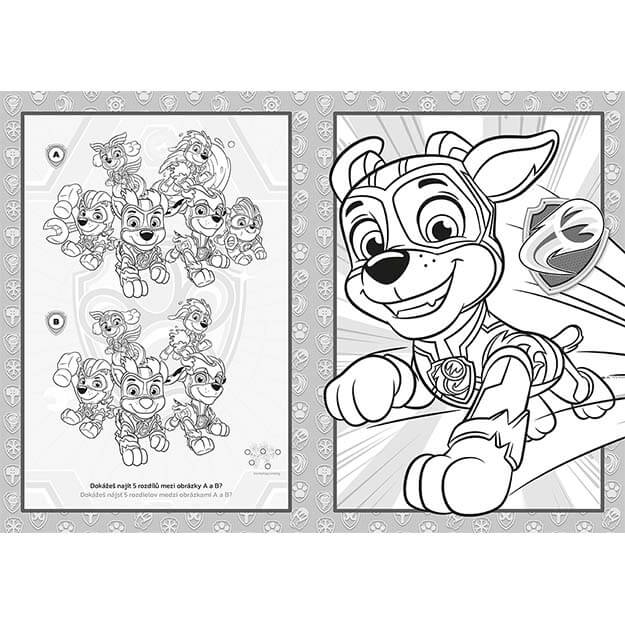 Omalovánky Tlapková patrola ve Velkofilmu A4