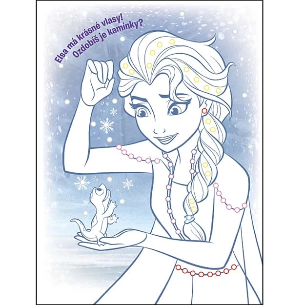 Omalovánky s kamínky Ledové království