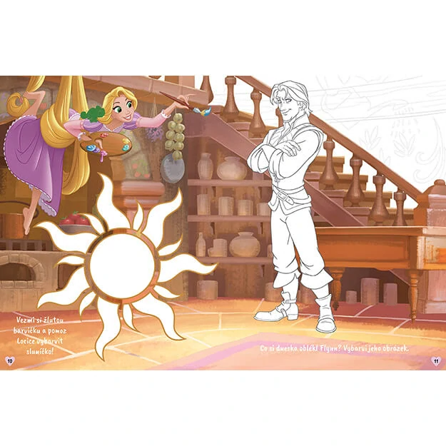 Aktivity se třpytivými samolepkami Disney Princezny