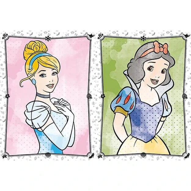 Maluj vodou - omalovánky malé Disney Princezny