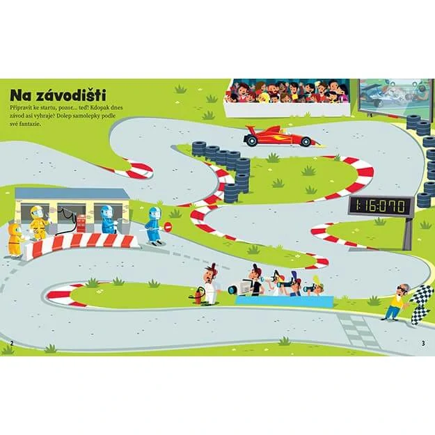Samolepková knížka Auta