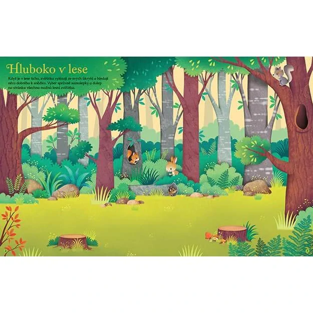 Samolepková knížka Lesní zvířátka