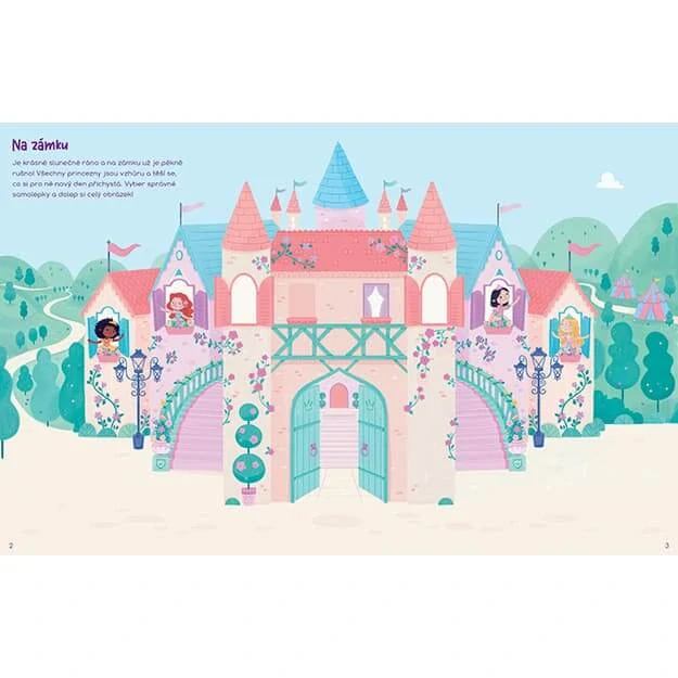 Samolepková knížka Princezny