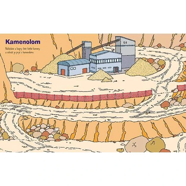 Samolepková knížka Bagry