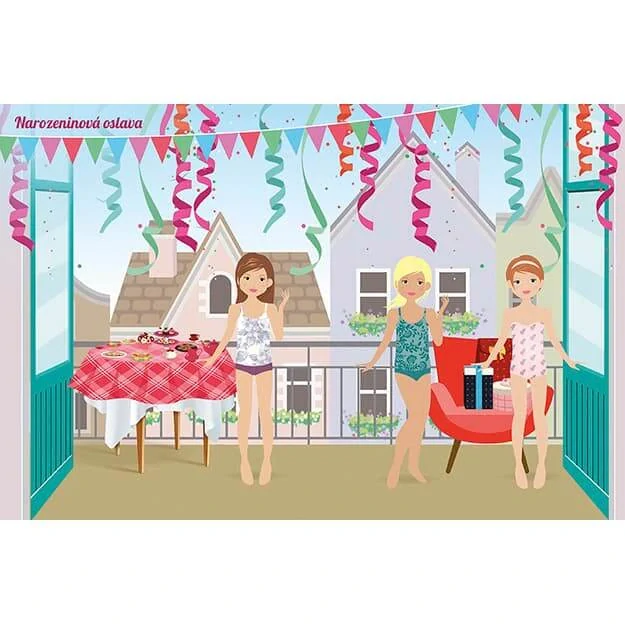 Samolepková knížka - móda Party Girls