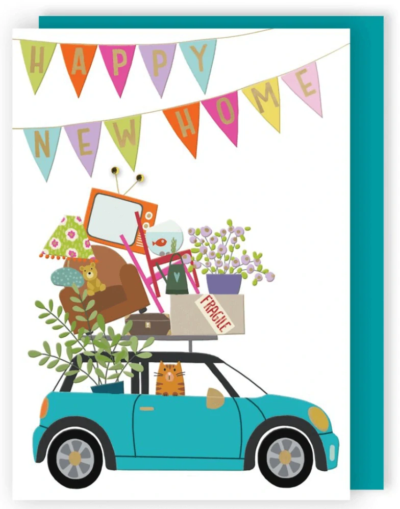 Přání auto Happy New Home