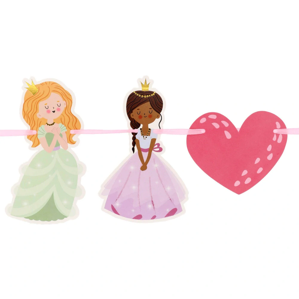 Narozeninové nápisy Princeznovský den 2ks - 1m