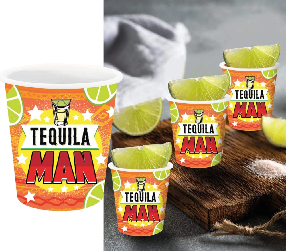 Plastové panáky Tequila Man 3 ks
