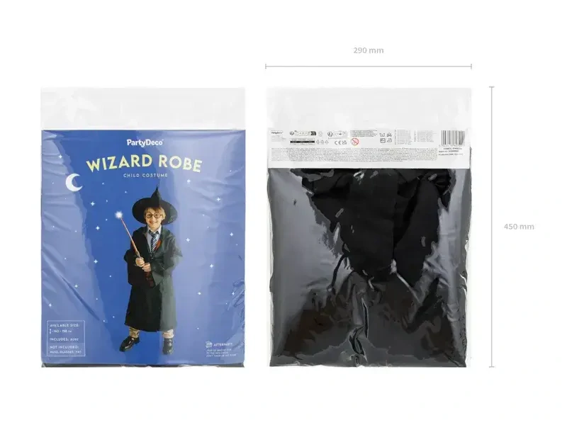 Dětský plášť kouzelníka s kapucí Harry Potter 140–158 cm