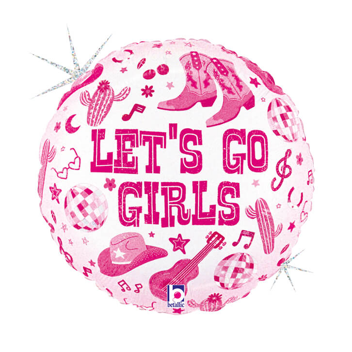 Foliový balonek Happy Birthday kovbojský 46 cm