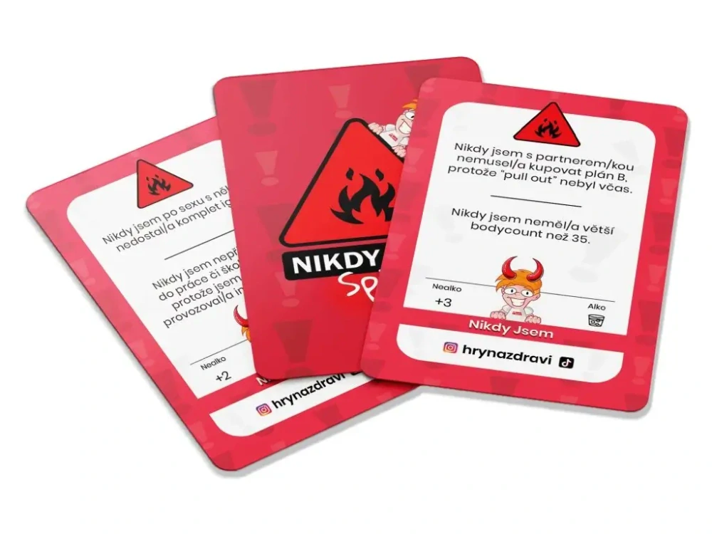 Karetní hra Nikdy jsem - Spicy