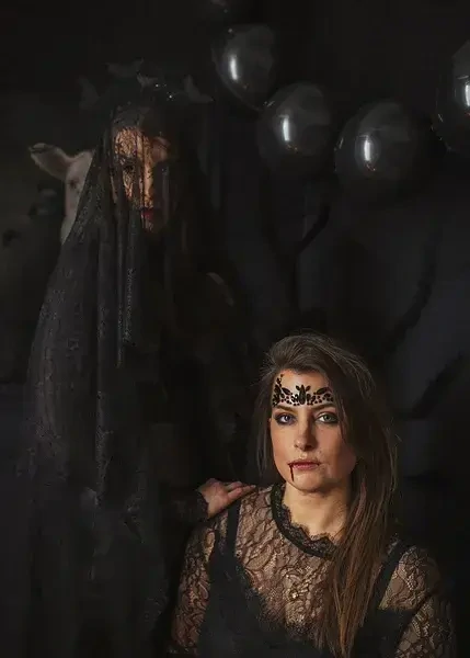 Lepící kamínky na obličej černé 14,5 x 5,5 cm