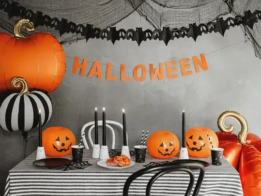 Foliový balónek oranžová dýně 62 x 59 cm