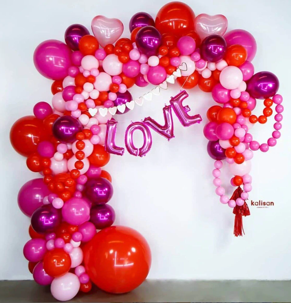 Dekorační balonky tmavě růžové 30 cm/12" 100 ks