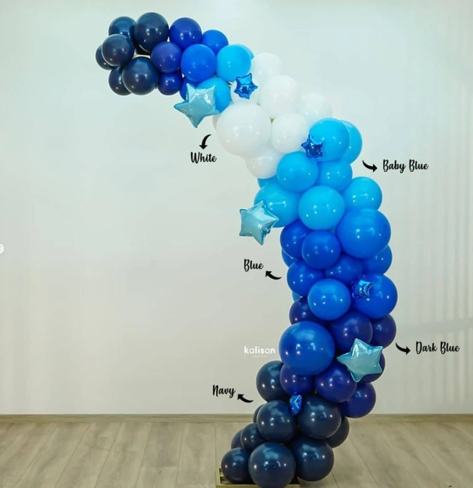 Dekorační spojovací balonky baby modré 30 cm/12" 50 ks