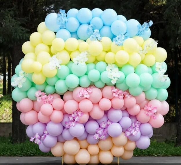 Dekorační pastelové balonky oranžové 30 cm/12" 100 ks