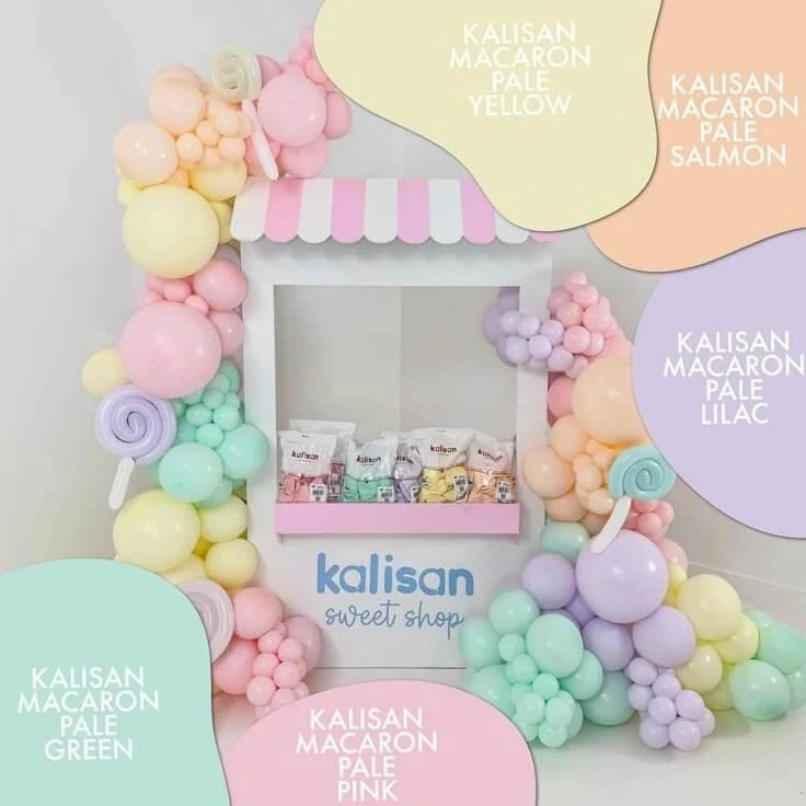 Dekorační pastelový balonek zelený 13 cm/5"