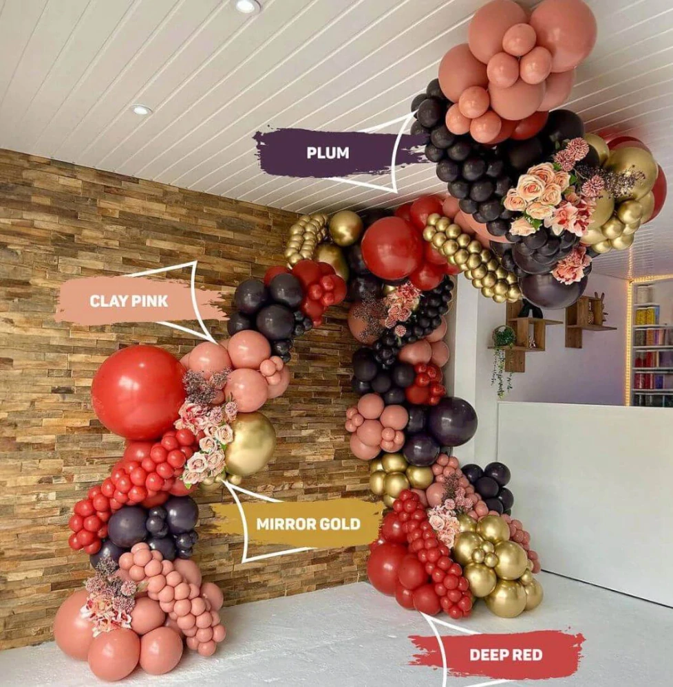 Dekorační balonek hnědo růžový 30 cm/12"