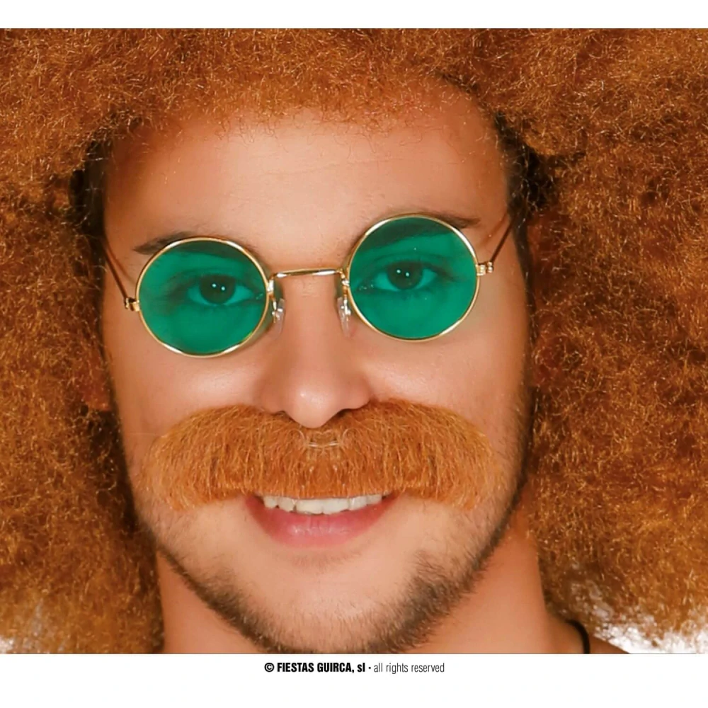 Brýle zelené růžové se zlatými obroučkami