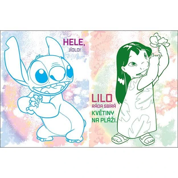 100 omalovánek s tetováním Stitch a Angel
