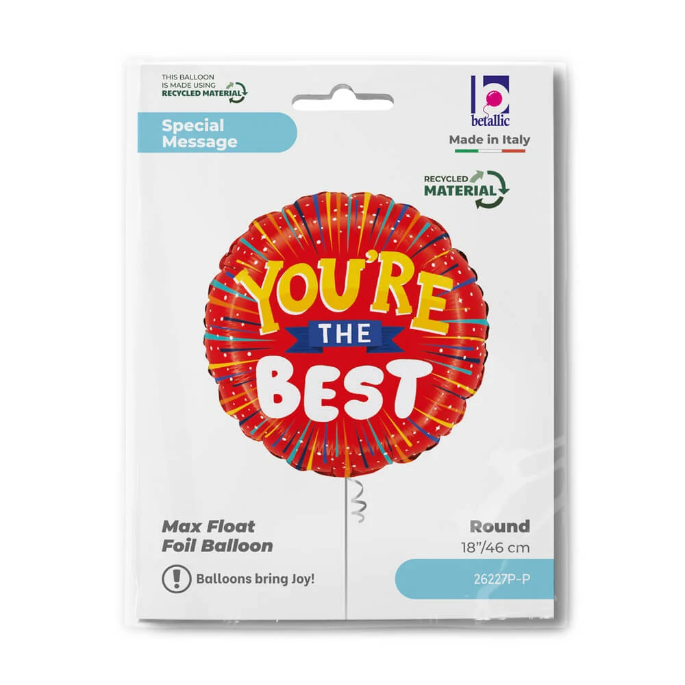 Fóliový balonek You're the Best kulatý 46 cm