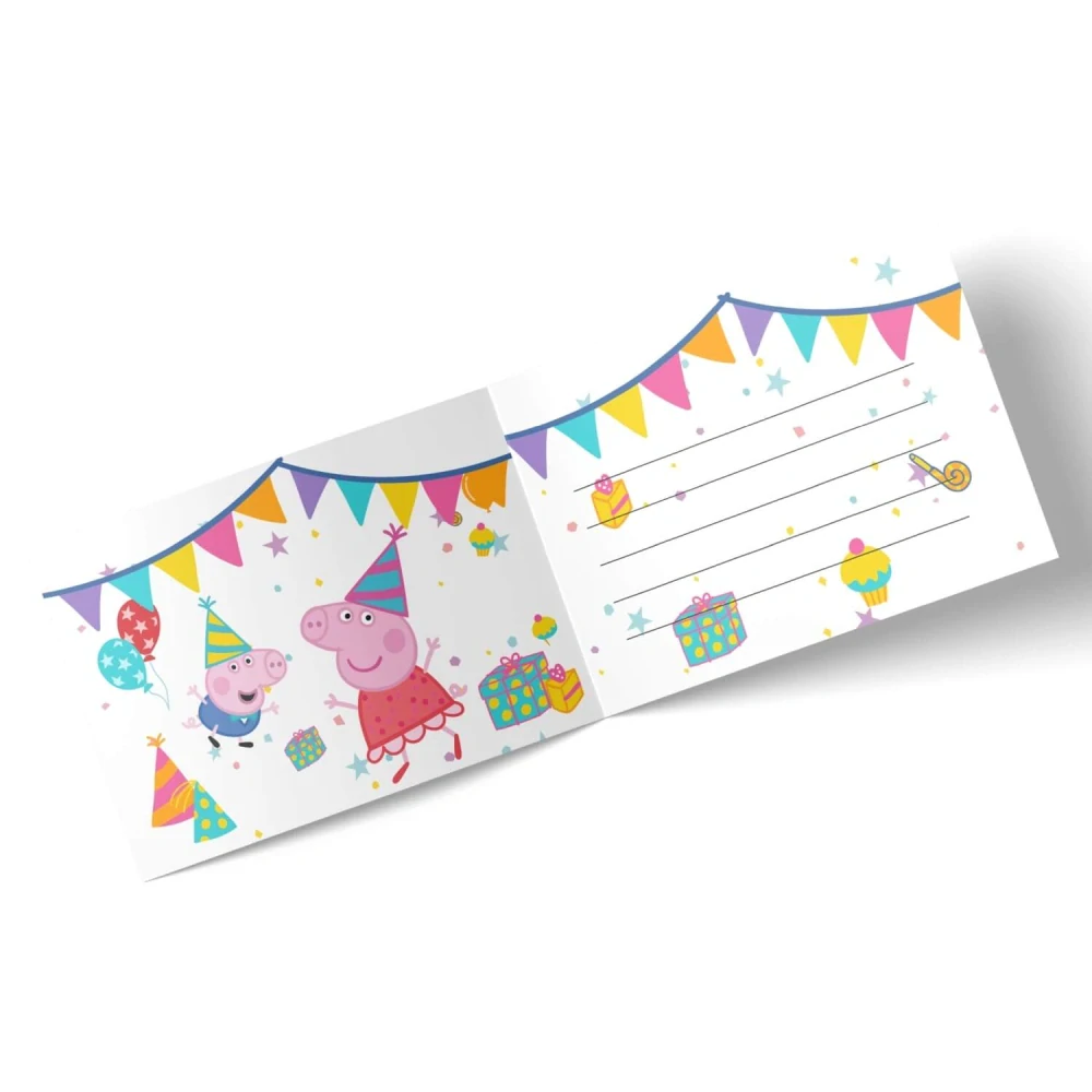 Party pozvánky Prasátko Peppa oslava 6 ks
