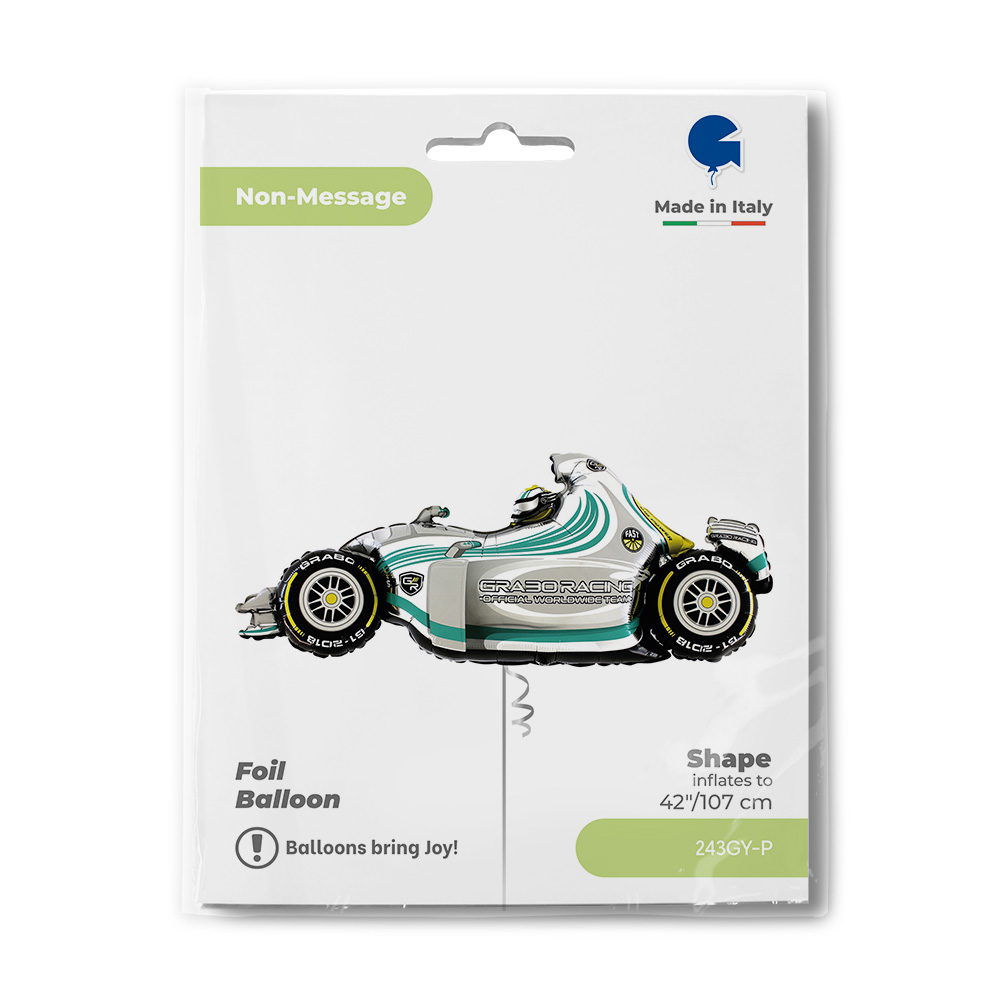 Fóliový balónek Zelená formule – 107 cm