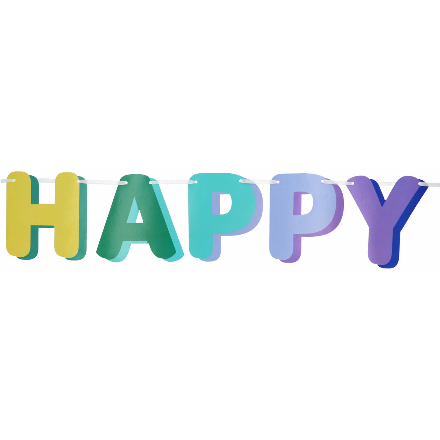 Závěsný baner „Happy Birthday“ pro barevnou oslavu 1,7 m