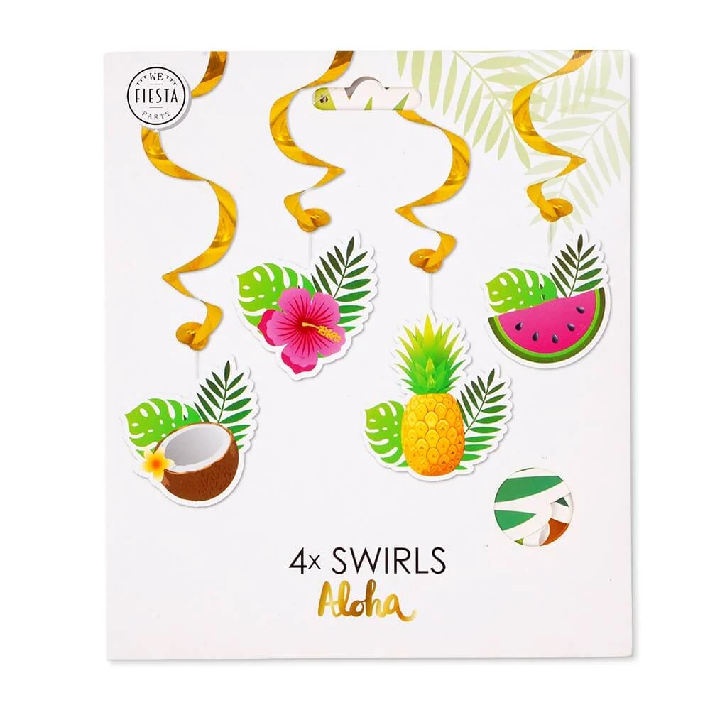 Závěsné spirály Aloha 4 ks