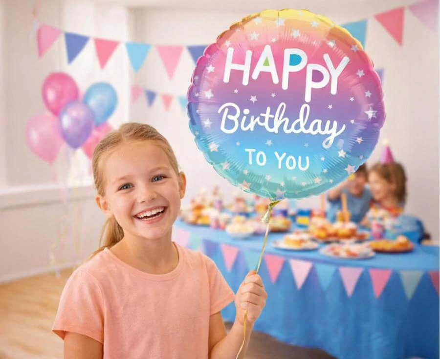 Fóliový balonek pastelový Happy birthday to you