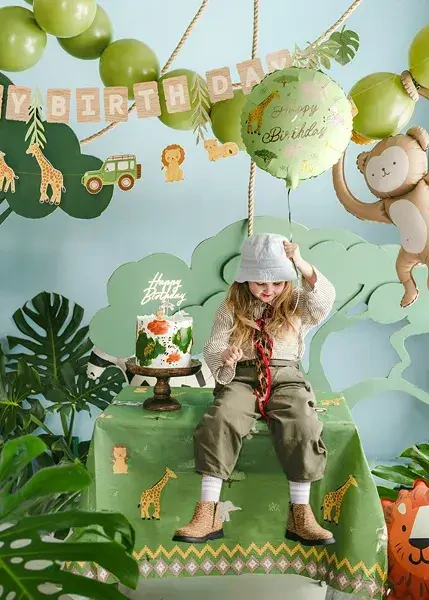 Fóliový balonek Happy Birthday Safari 45 cm