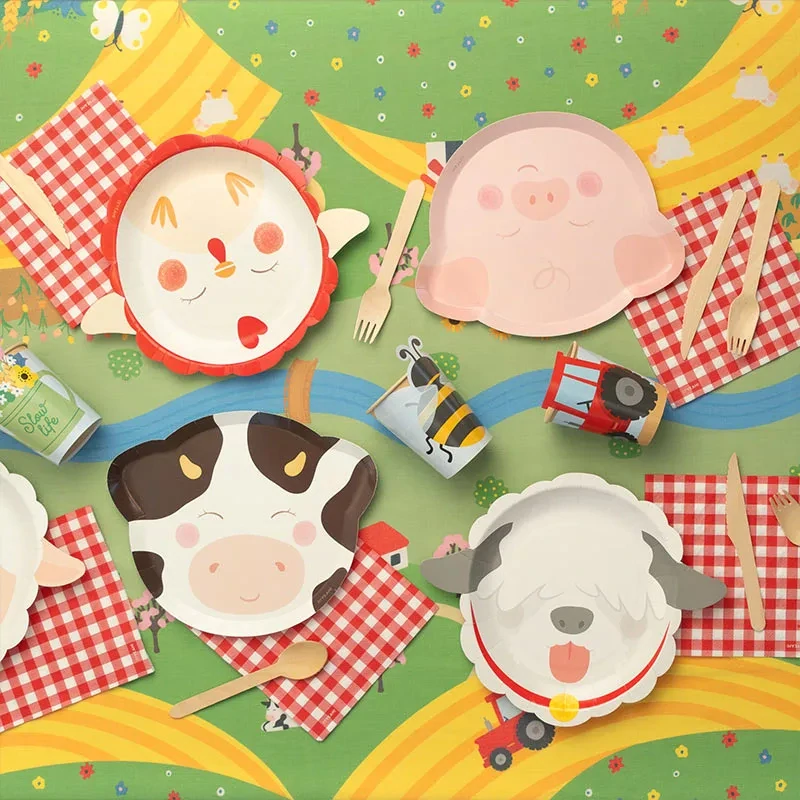 Papírový ubrus Farma 120 × 180 cm