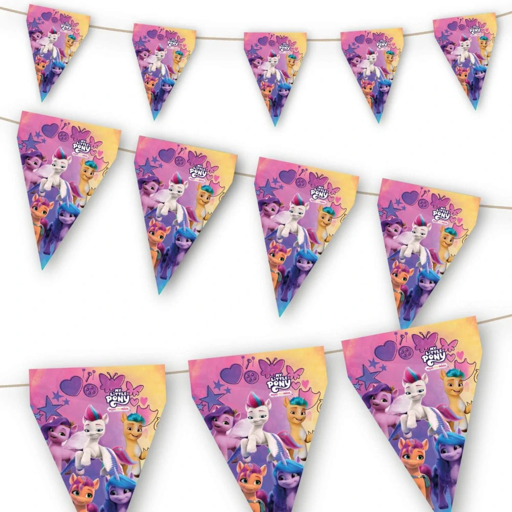 Vlaječková girlanda My Little Pony Rainbow 3 m