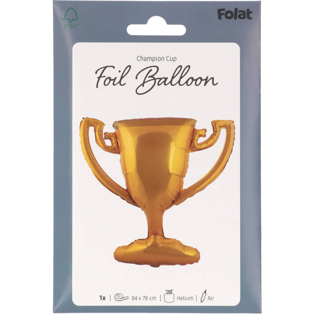 Fóliový balónek zlatá trofej 85 x 77 cm