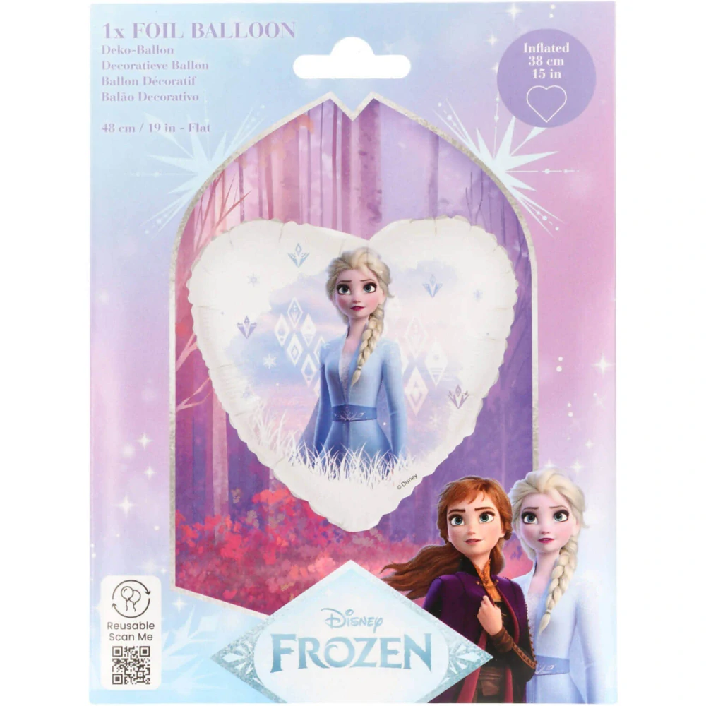 Fóliový balonek Frozen Elsa srdce 45 cm