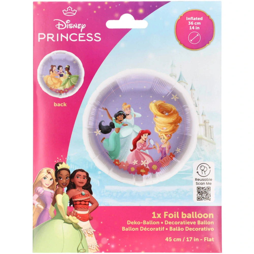 Fóliový balonek Disney princezny kruh 45 cm