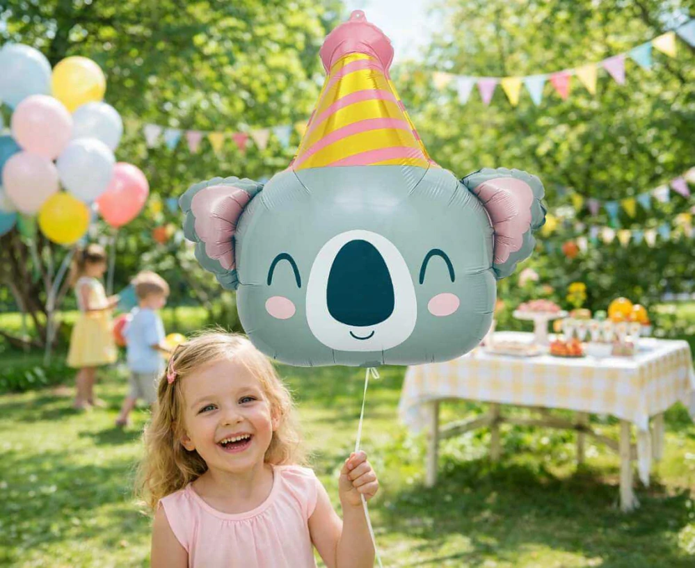 Fóliový balonek Narozeninová koala 54 × 38 cm