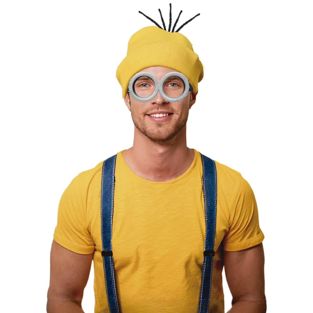 Mimoň set Čepice a kulaté brýle