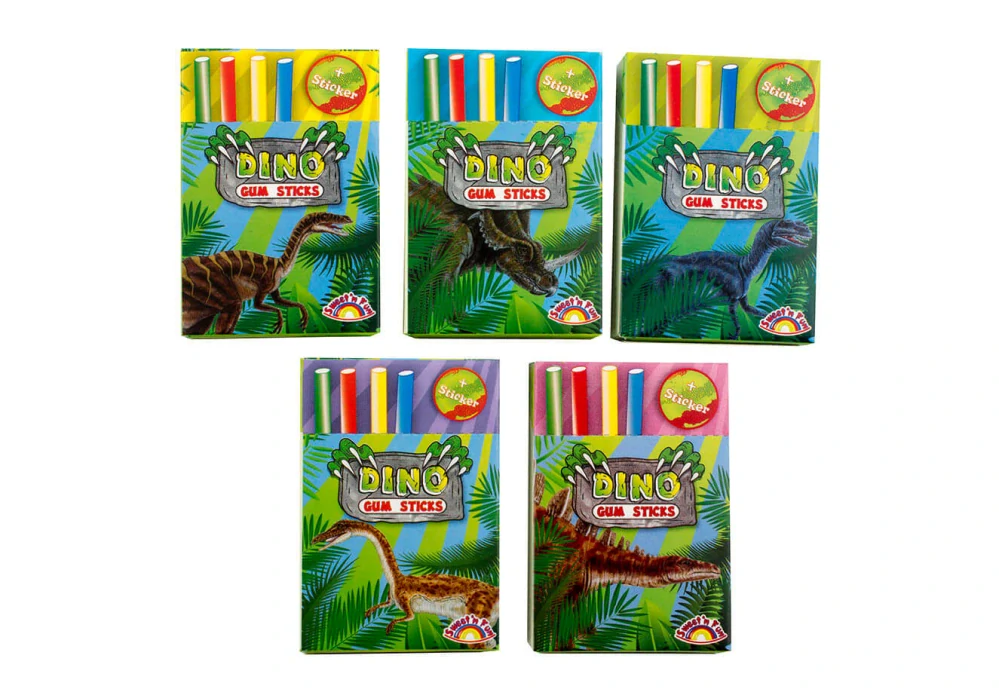 Cigaretové žvýkačky Dinosauři