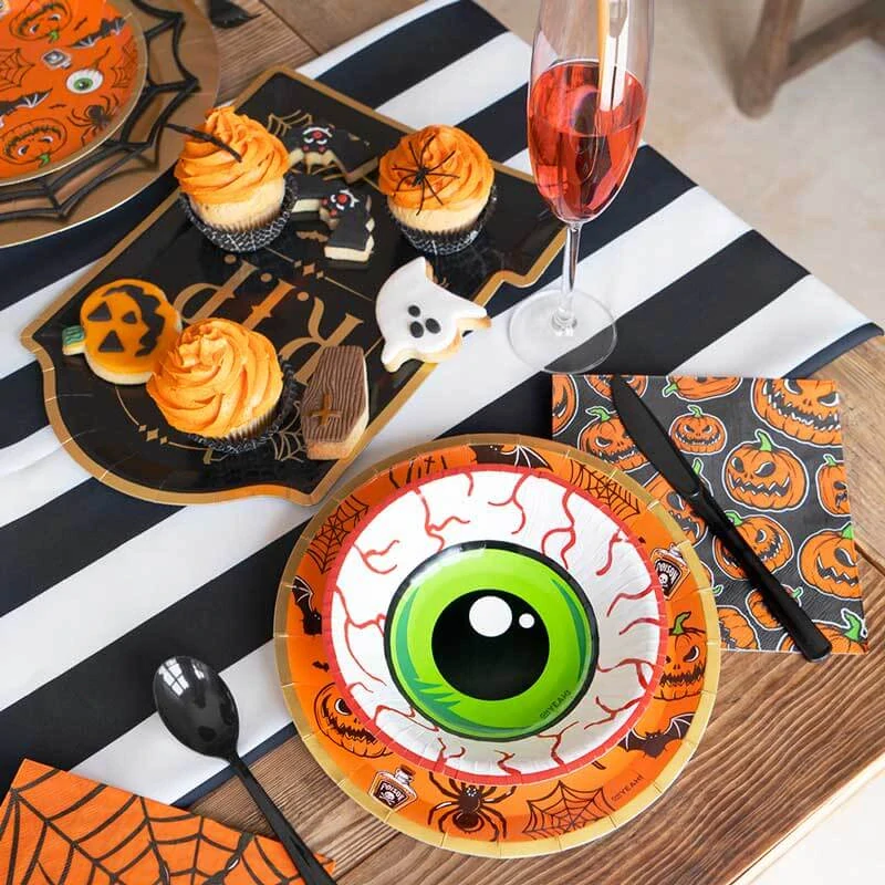 Papírové tácky Halloween Náhrobek 2 ks