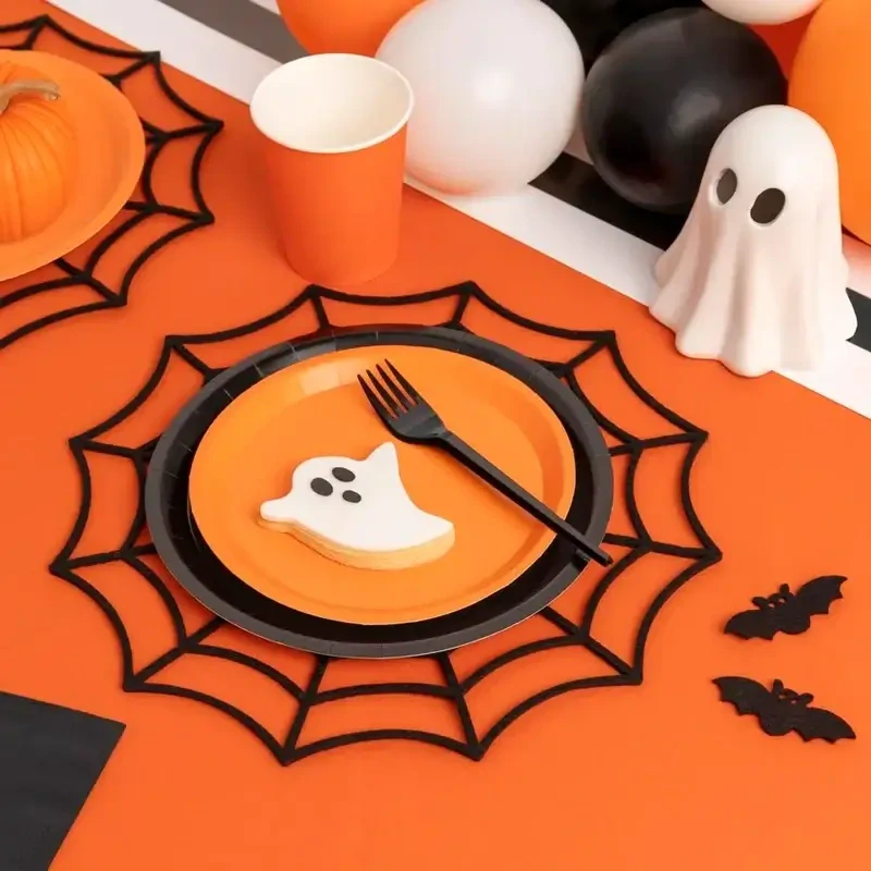 Dekorační prostírání na Halloween Pavučina 2 ks