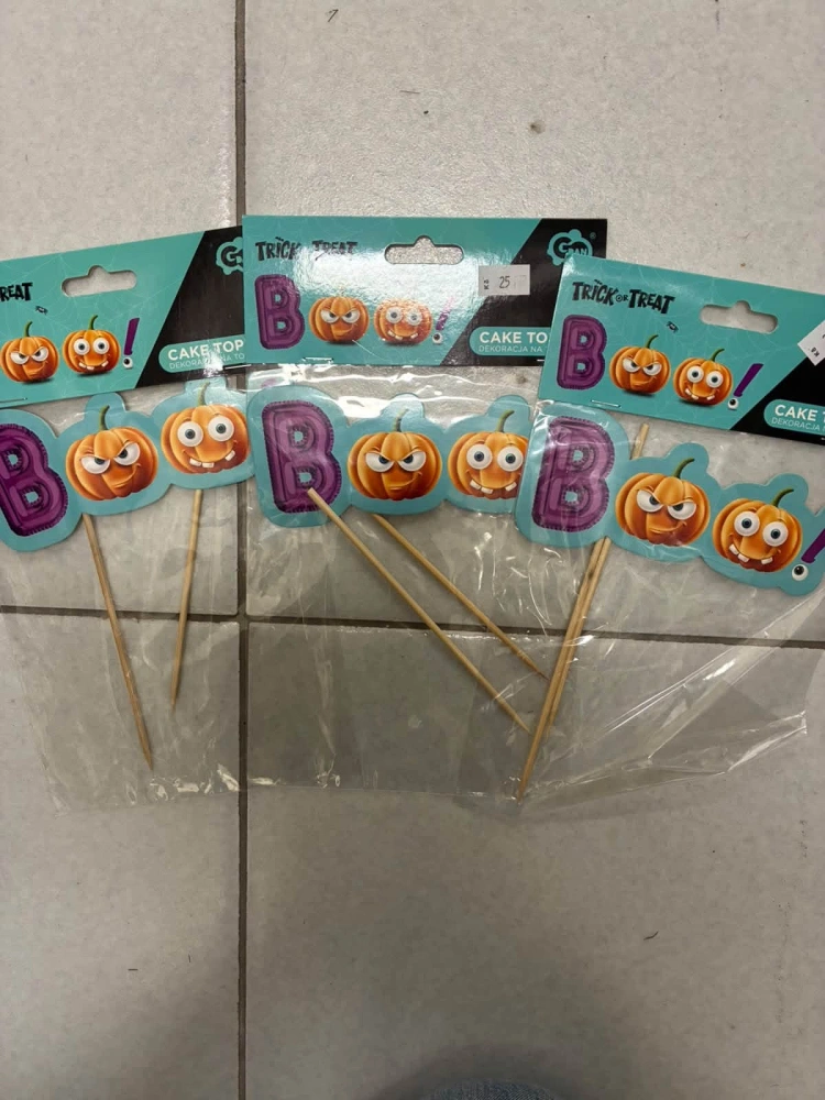 2. jakost Dekorace na dort Halloween - Trick or Treat - Boo