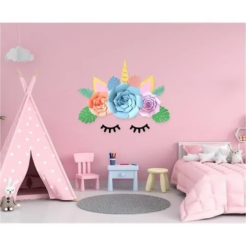 Papírová dekorace Jednorožec