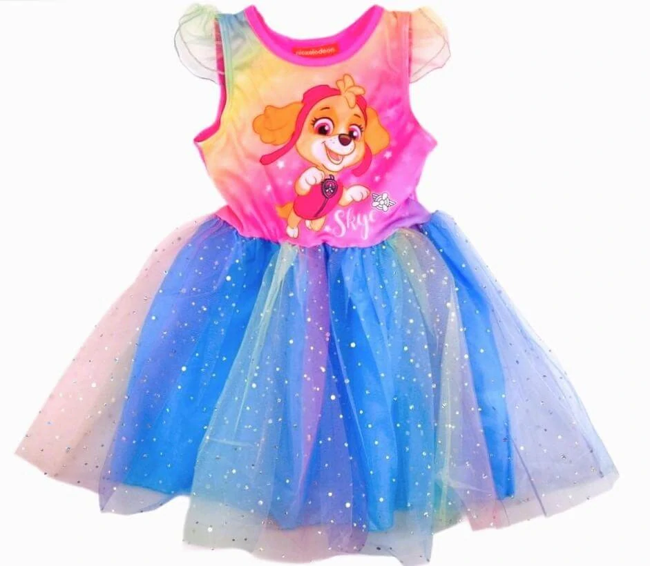 Duhové šaty Tlapková patrola - Skye