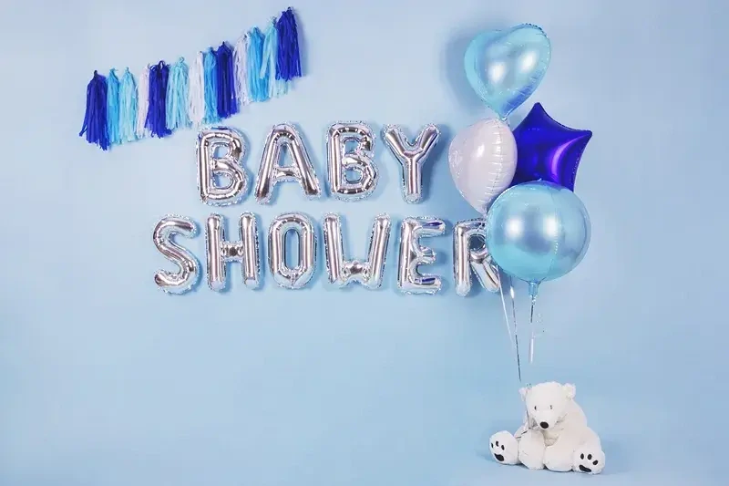 Foliový balonek srdce světle modré 45 cm