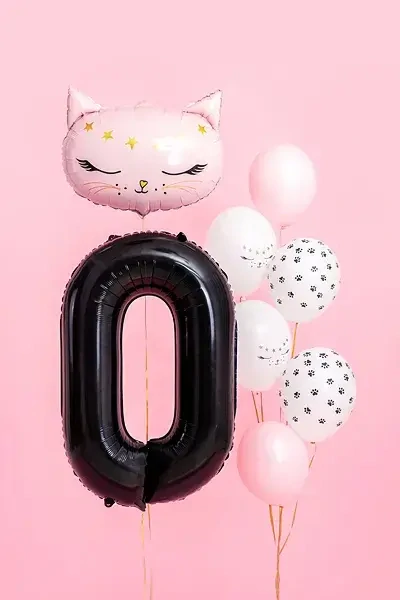 Foliová číslice - černá 0 - 86 cm