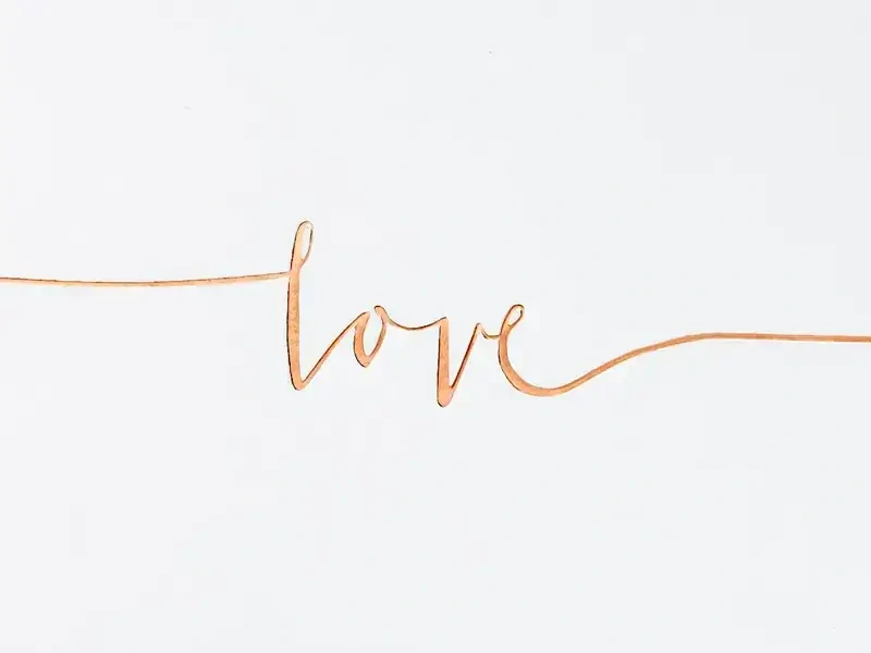 Svatební kniha hostů rose gold Love - bílá 22 stránek