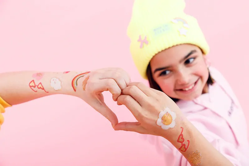 Dětské tetování Daisy 12 ks