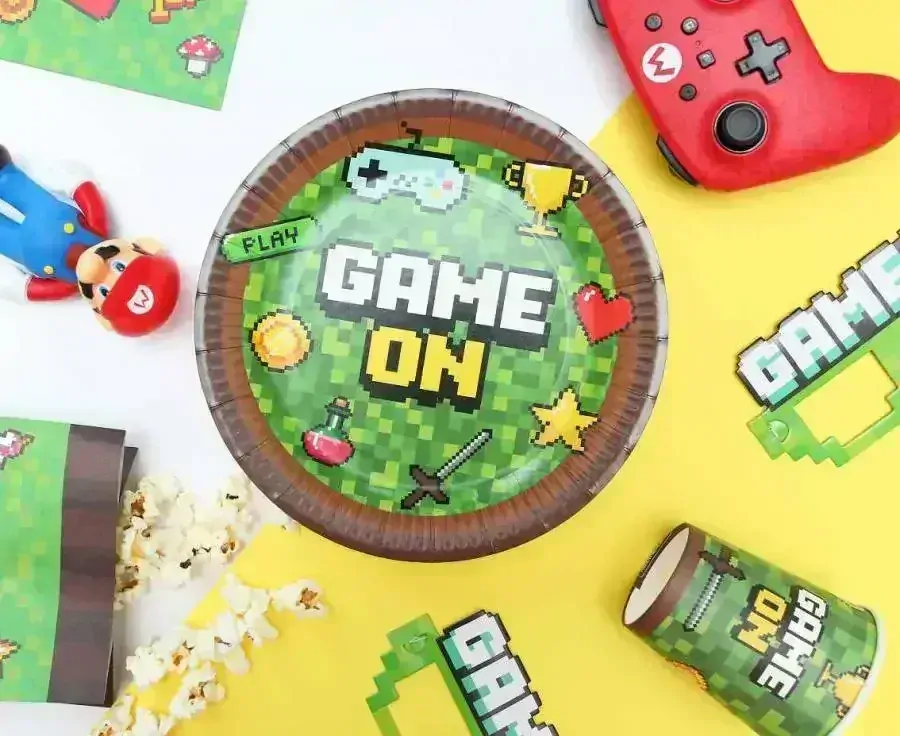 Papírové kelímky "Game On" 6 ks